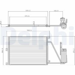 Kondenzátor klimatizácie DELPHI TSP0225105