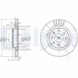 Brzdový kotúč DELPHI BG2899
