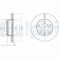 Brzdový kotúč DELPHI BG4023
