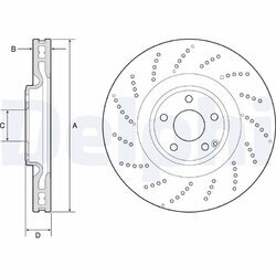 Brzdový kotúč DELPHI BG9222C
