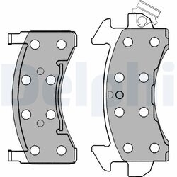 Sada brzdových platničiek kotúčovej brzdy DELPHI LP1258