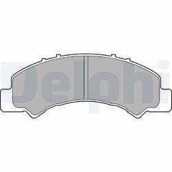 Sada brzdových platničiek kotúčovej brzdy DELPHI LP2770