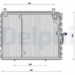 Kondenzátor klimatizácie DELPHI TSP0225038