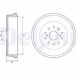 Brzdový bubon DELPHI BF545
