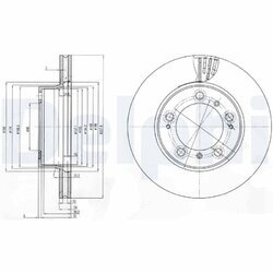 Brzdový kotúč DELPHI BG3409