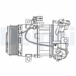 Kompresor klimatizácie DELPHI CS20550