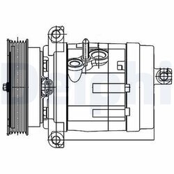 Kompresor klimatizácie DELPHI TSP0155984