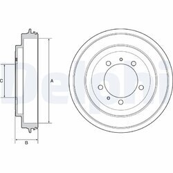 Brzdový bubon DELPHI BF540