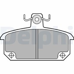 Sada brzdových platničiek kotúčovej brzdy DELPHI LP168