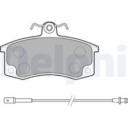 Sada brzdových platničiek kotúčovej brzdy DELPHI LP1800