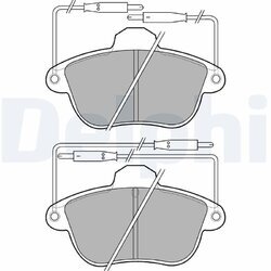 Sada brzdových platničiek kotúčovej brzdy DELPHI LP740