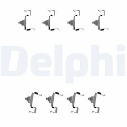 Sada príslušenstva obloženia kotúčovej brzdy DELPHI LX0615