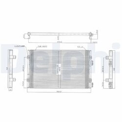 Kondenzátor klimatizácie DELPHI TSP0225486