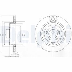 Brzdový kotúč DELPHI BG4204C
