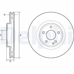 Brzdový kotúč DELPHI BG4659C
