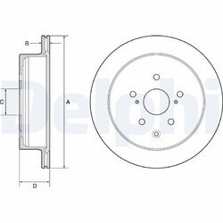 Brzdový kotúč DELPHI BG4929C