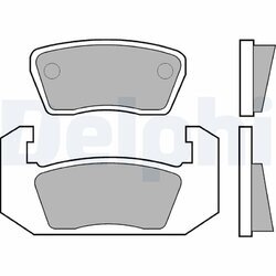Sada brzdových platničiek kotúčovej brzdy DELPHI LP25
