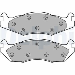 Sada brzdových platničiek kotúčovej brzdy DELPHI LP889