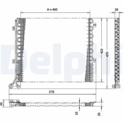 Kondenzátor klimatizácie DELPHI TSP0225167