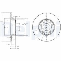 Brzdový kotúč DELPHI BG2257