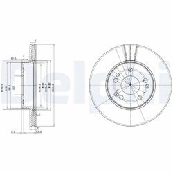 Brzdový kotúč DELPHI BG2677