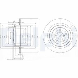 Brzdový kotúč DELPHI BG4154