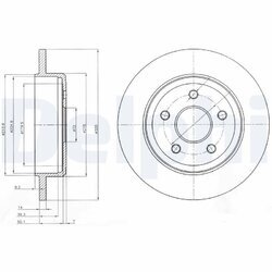Brzdový kotúč DELPHI BG4160
