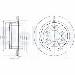 Brzdový kotúč DELPHI BG4263