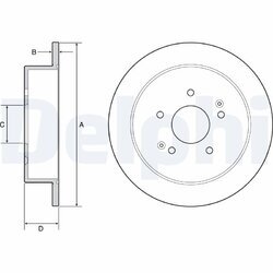 Brzdový kotúč DELPHI BG4940C