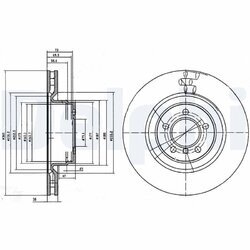Brzdový kotúč DELPHI BG9009