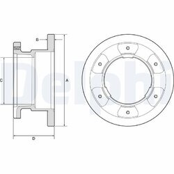 Brzdový kotúč DELPHI BG9201