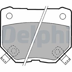 Sada brzdových platničiek kotúčovej brzdy DELPHI LP1057