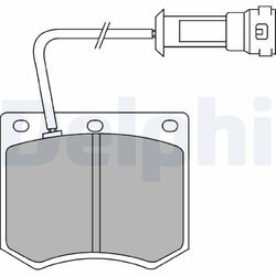 Sada brzdových platničiek kotúčovej brzdy DELPHI LP241