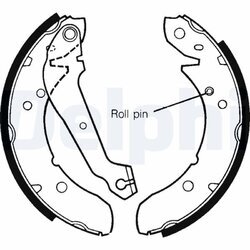 Sada brzdových čeľustí DELPHI LS1241