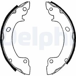 Sada brzdových čeľustí DELPHI LS1514