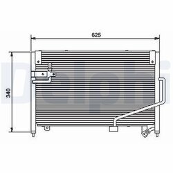 Kondenzátor klimatizácie DELPHI TSP0225493