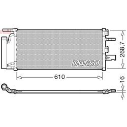 Kondenzátor klimatizácie DENSO DCN05036