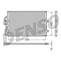 Kondenzátor klimatizácie DENSO DCN07040