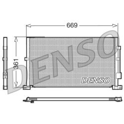 Kondenzátor klimatizácie DENSO DCN10012