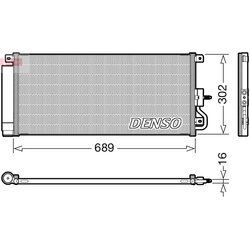 Kondenzátor klimatizácie DENSO DCN20048