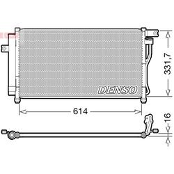 Kondenzátor klimatizácie DENSO DCN41009