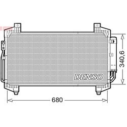 Kondenzátor klimatizácie DENSO DCN45014