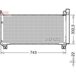 Kondenzátor klimatizácie DENSO DCN51014