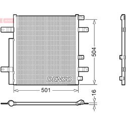 Kondenzátor klimatizácie DENSO DCN99054