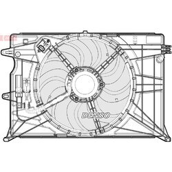 Ventilátor chladenia motora DENSO DER09074