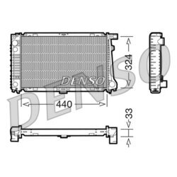 Chladič motora DENSO DRM05032