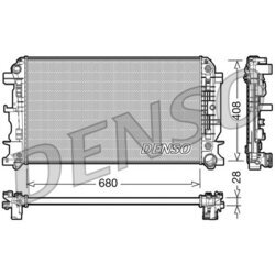 Chladič motora DENSO DRM17044