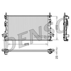 Chladič motora DENSO DRM23083