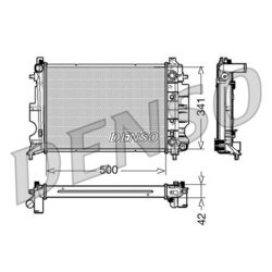 Chladič motora DENSO DRM25012