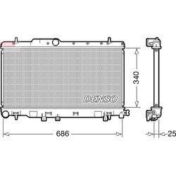 Chladič motora DENSO DRM36019